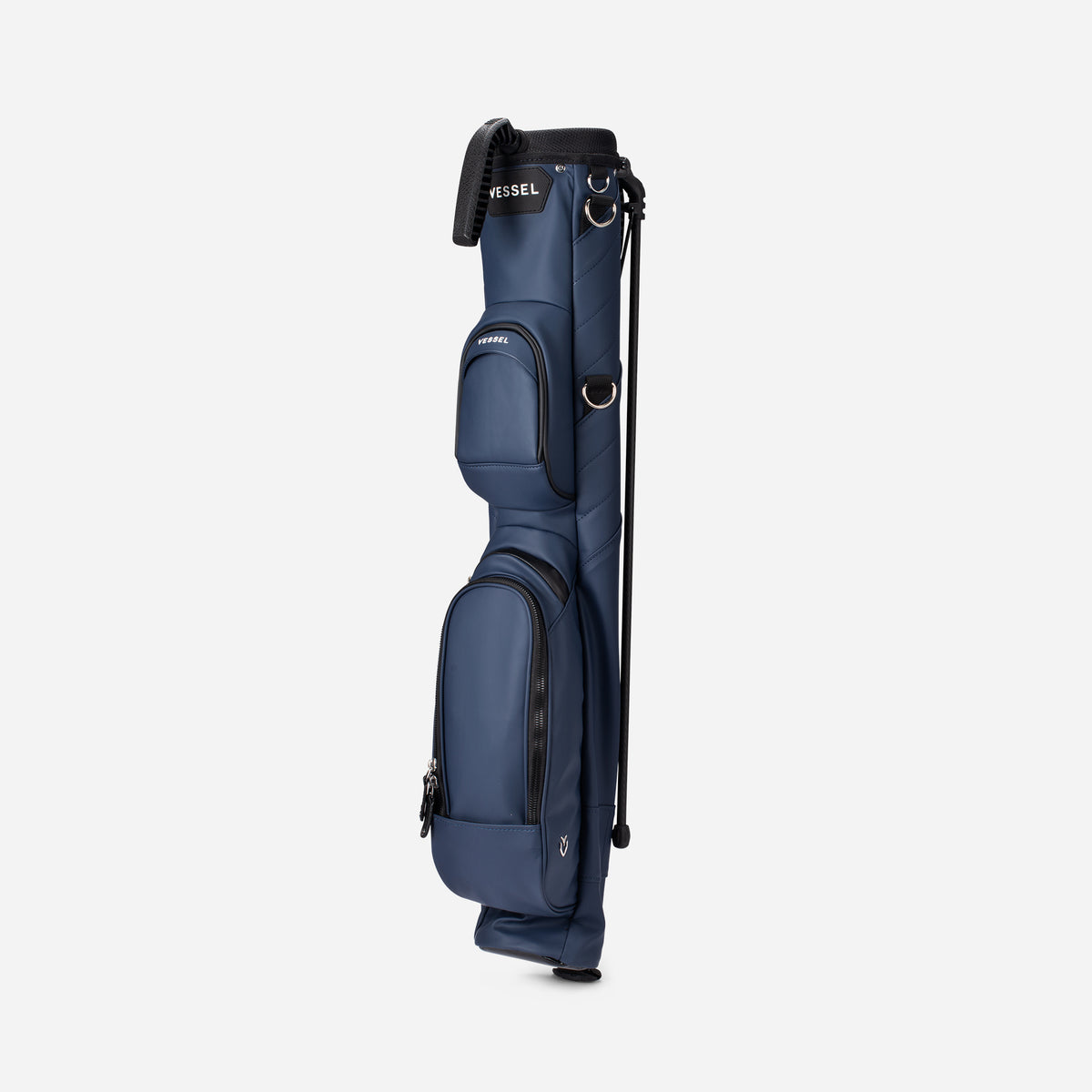 Pencil Stand Bag in Pebbled Navy