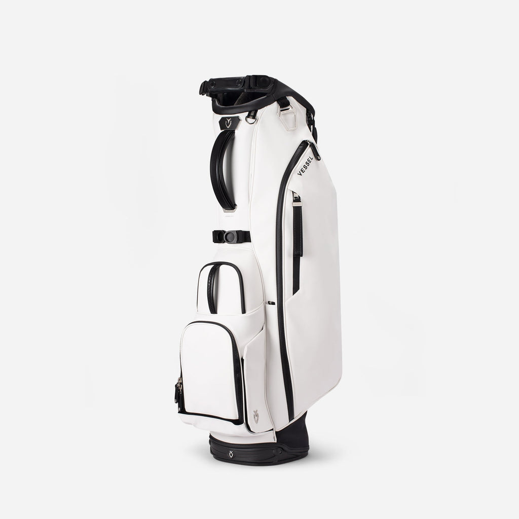 Player V Stand in Pebbled White