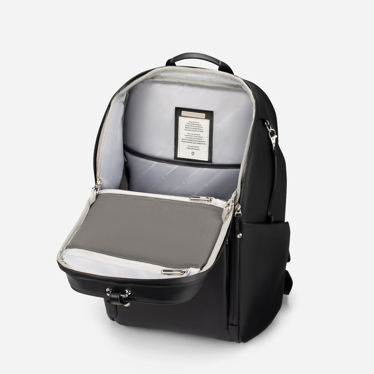 PrimeX 2.0 Backpack in Pebbled Black