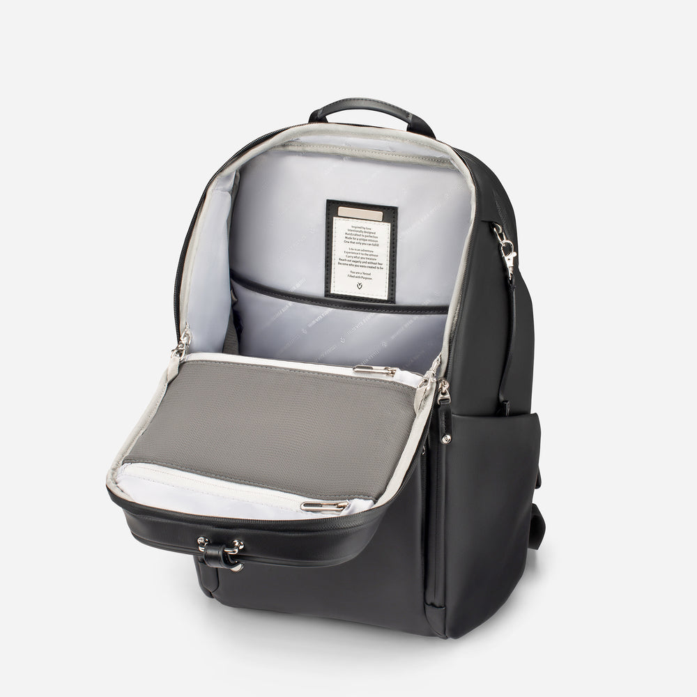 PrimeX 2.0 Plus Backpack in Pebbled Black