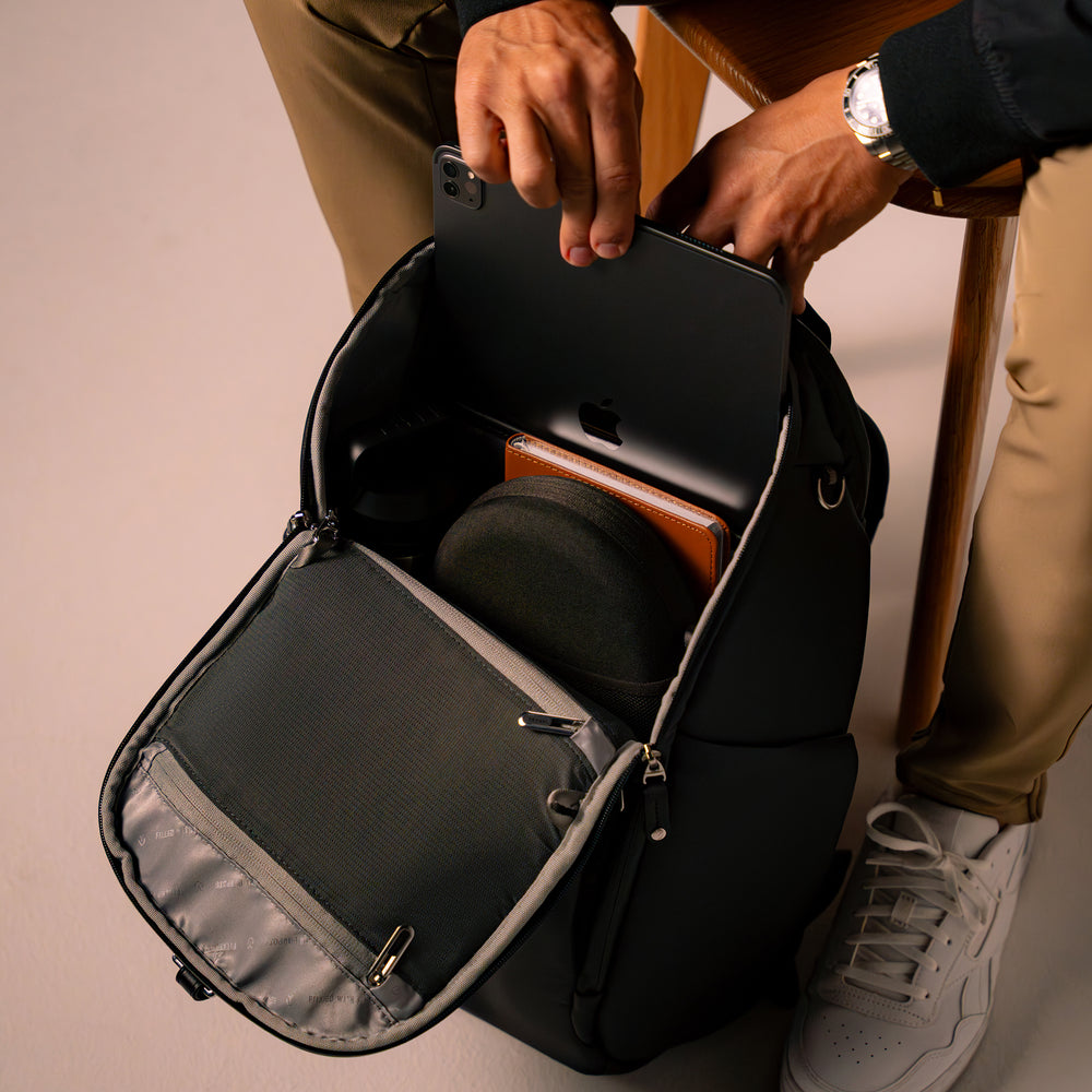 PrimeX 2.0 Plus Backpack in Pebbled Black
