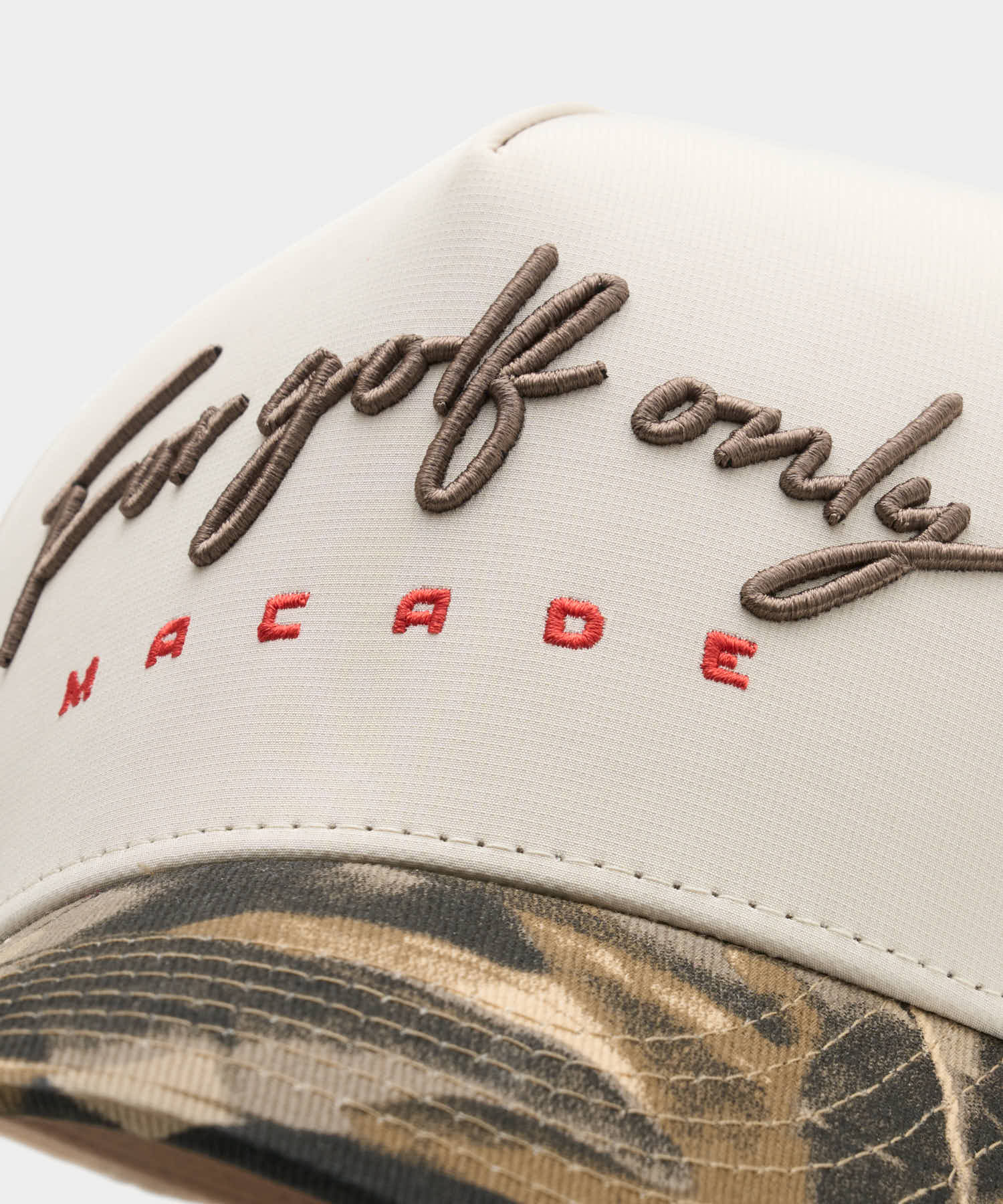 Camo Two-Tone Script Snapback