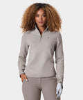 Women's Therma Quarter Zip - Taupe