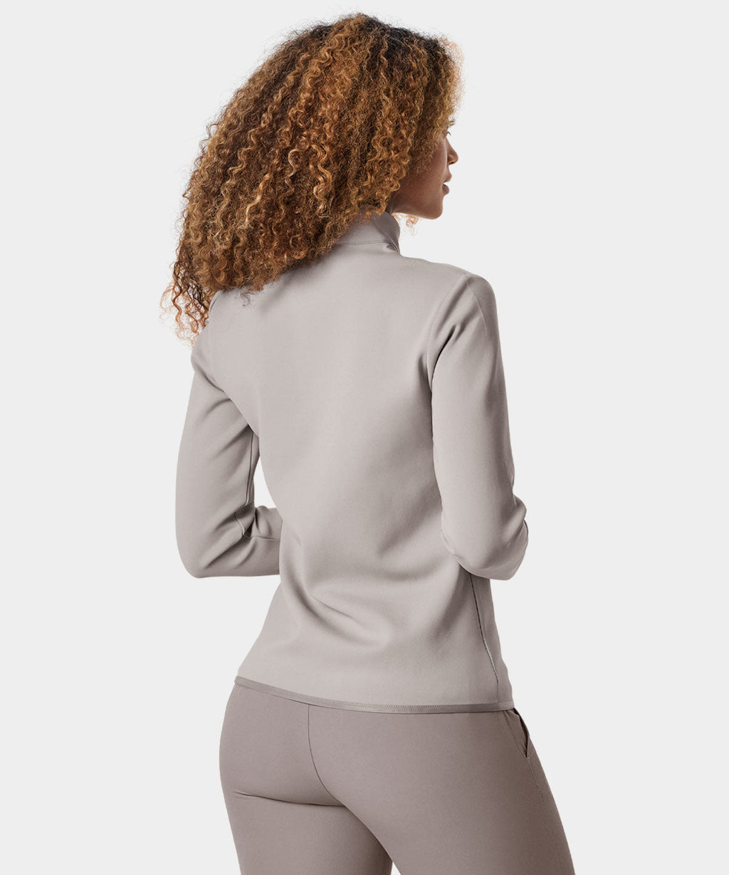 Women's Therma Quarter Zip - Taupe