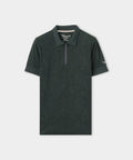 Women's Lace Paisley Zip Shirt - Green