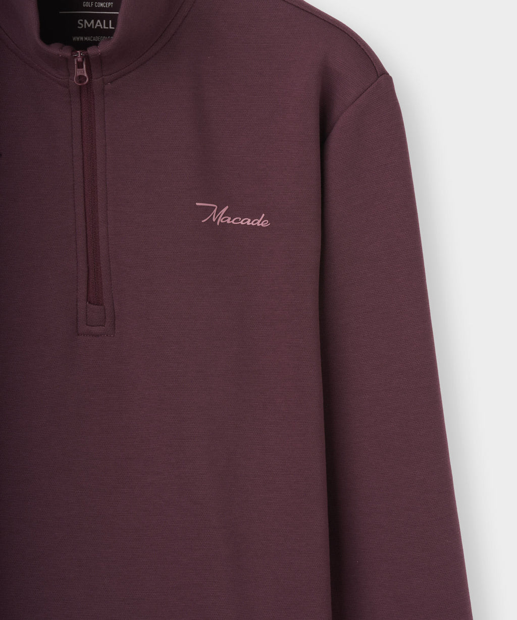 Women's Zoe Flex Quarter Zip - Mauve