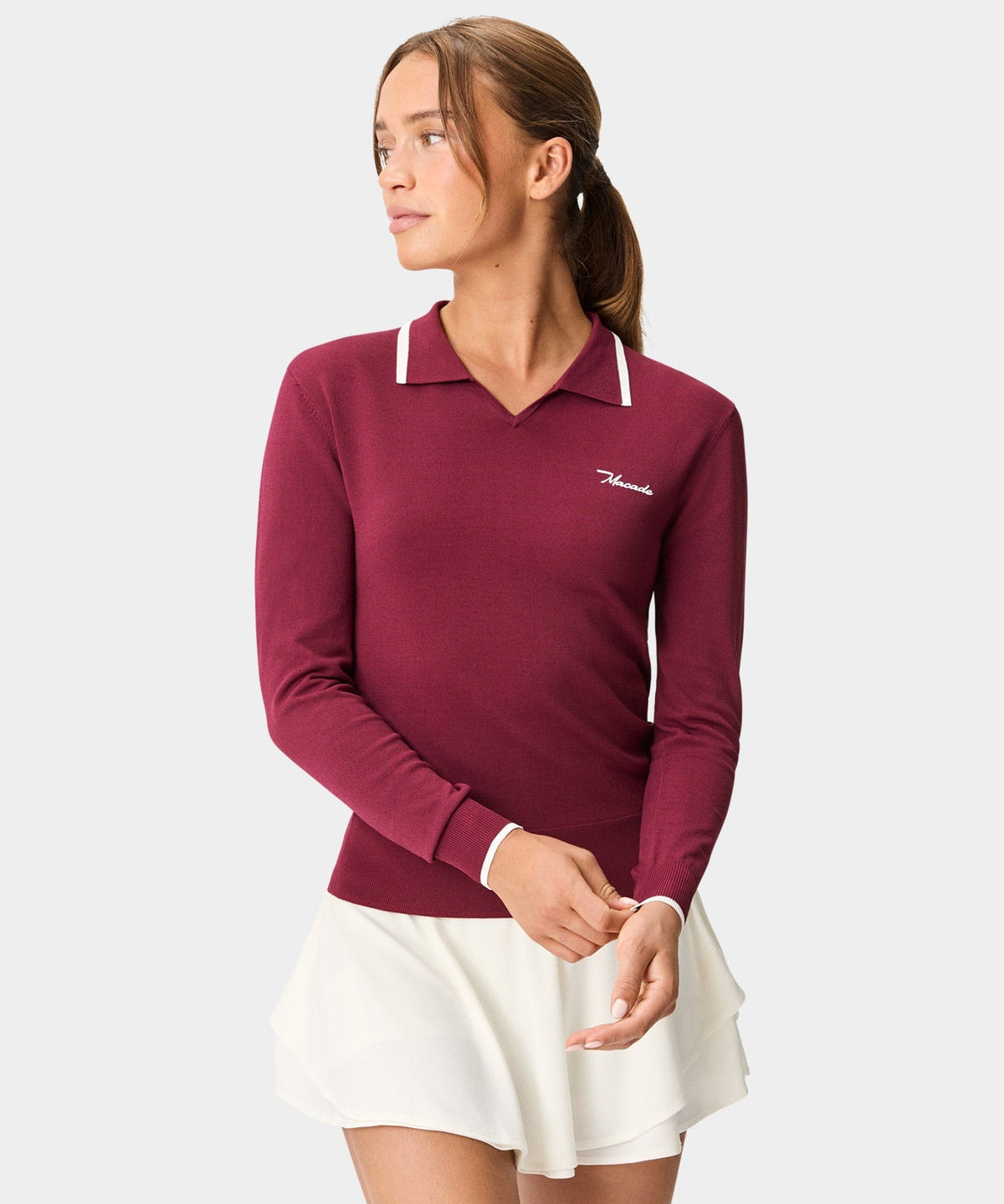 Ella Mulberry Knit Top