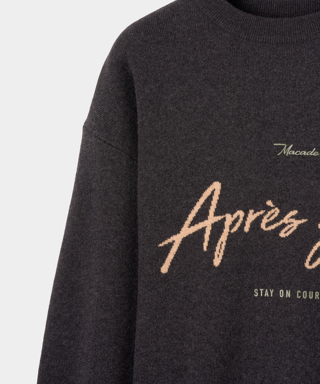 Women's Oversized Knit Sweater - Ash Grey
